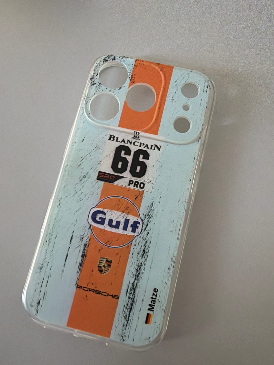 Customer photo review of Gulf Porsche GT Livery - Individuelle Handyhülle für iPhone