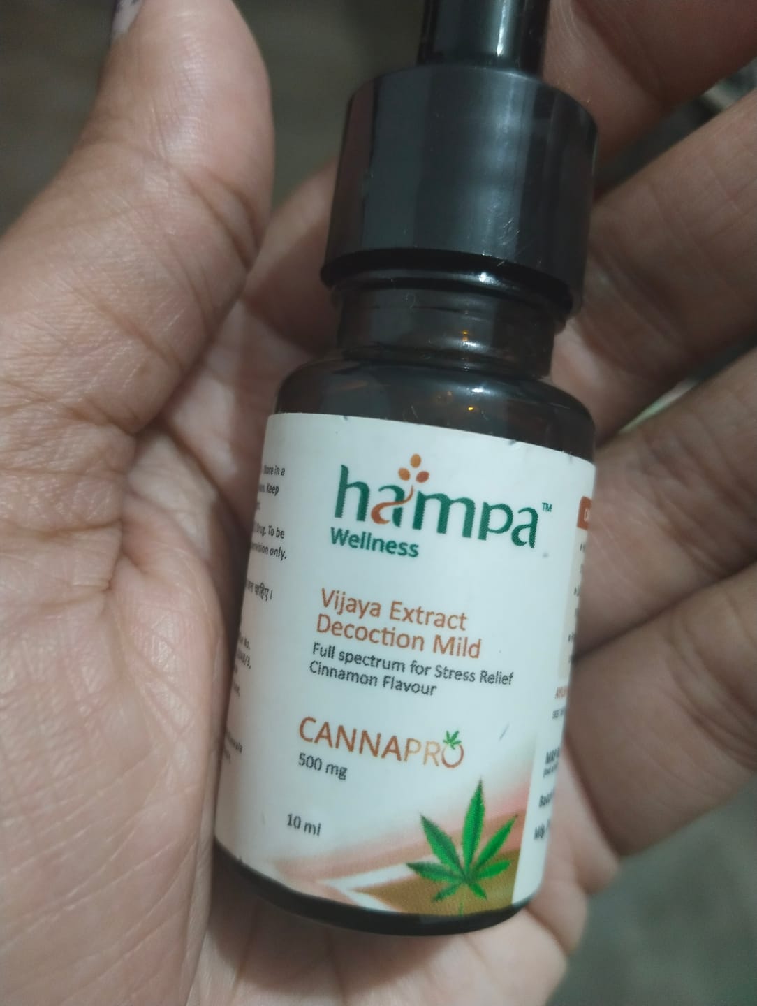 Customer photo review of Hampa Medical Cannabis Extract Decoction Mild 10ml