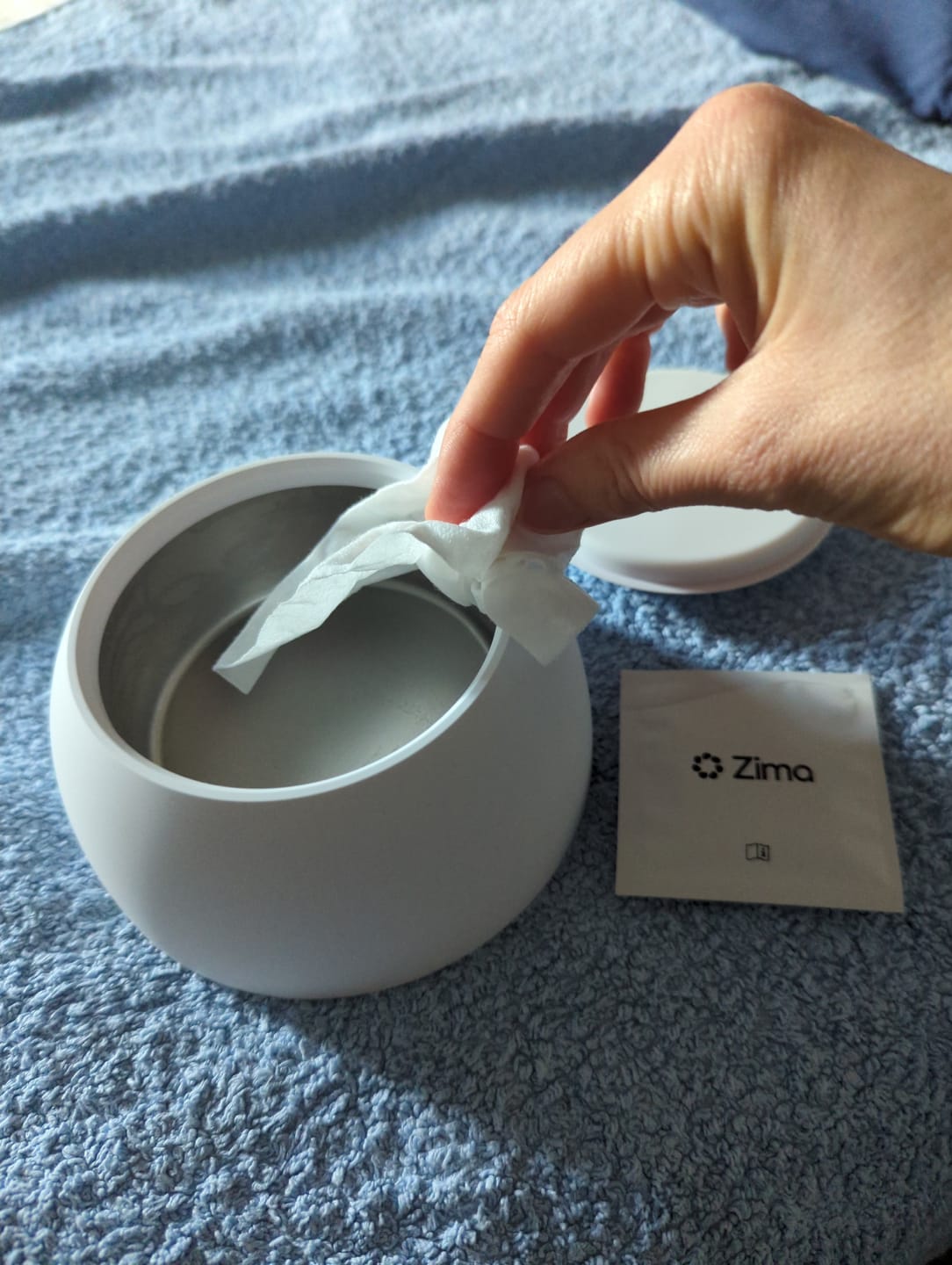Customer photo review of Protective Cleaning Wipes