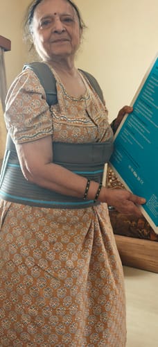 Customer photo review of Flexi Lacepull LS Belt with Moulding |Provides Support to the  Lower Back & Stabilize the Sacroiliac Joint (Grey)