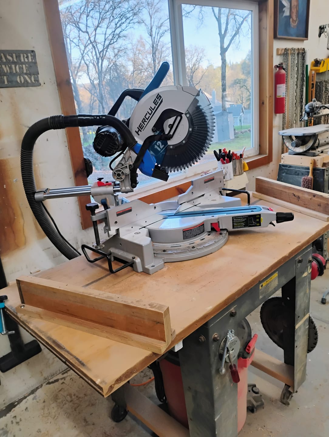 Customer photo review of Hercules 12" Sliding Compound Miter Saw Dust Collection
