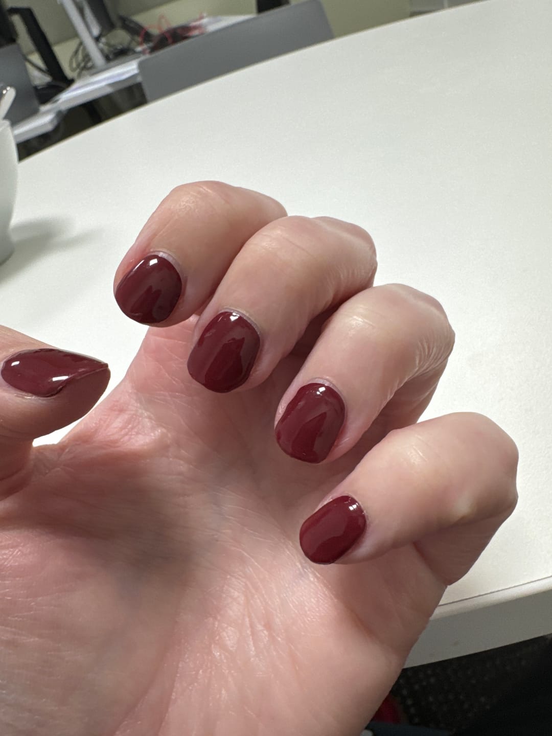 Customer photo review of Sweet Cherry DIY Semicured Gel Nail Sticker Kit