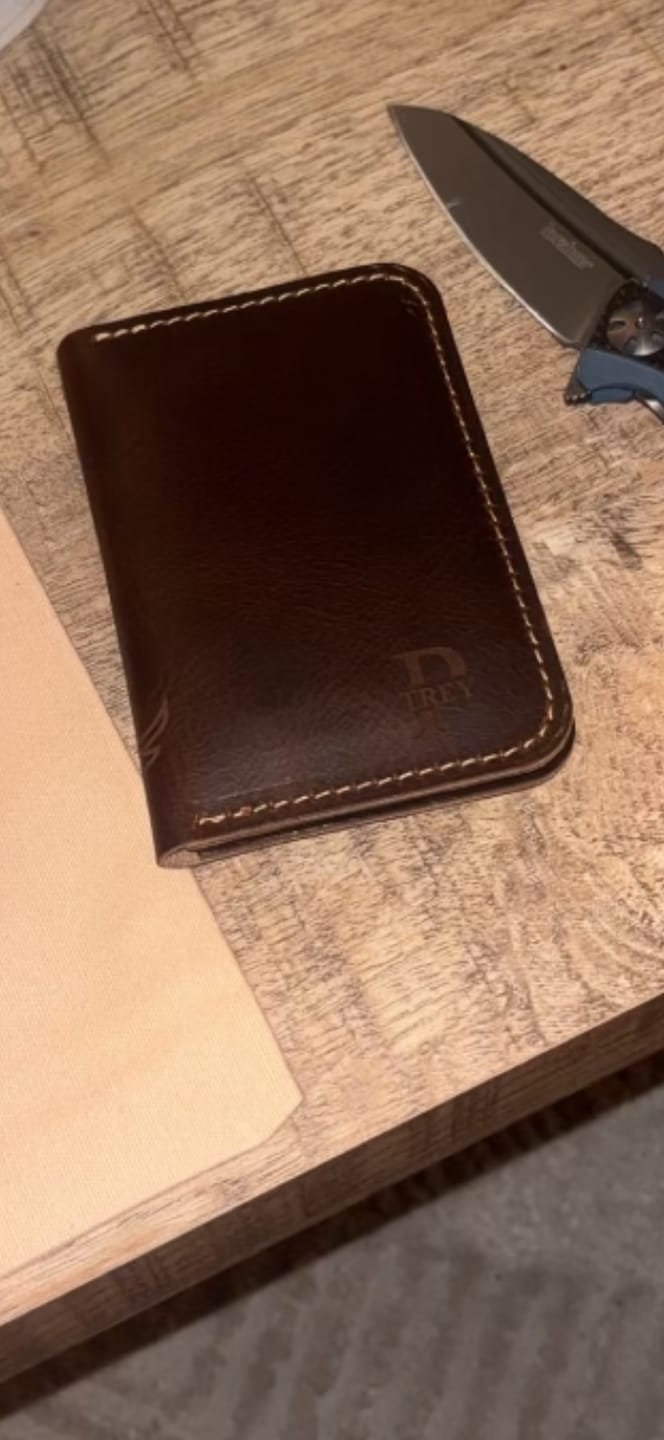 Customer photo review of The Tyler Vertical Wallet