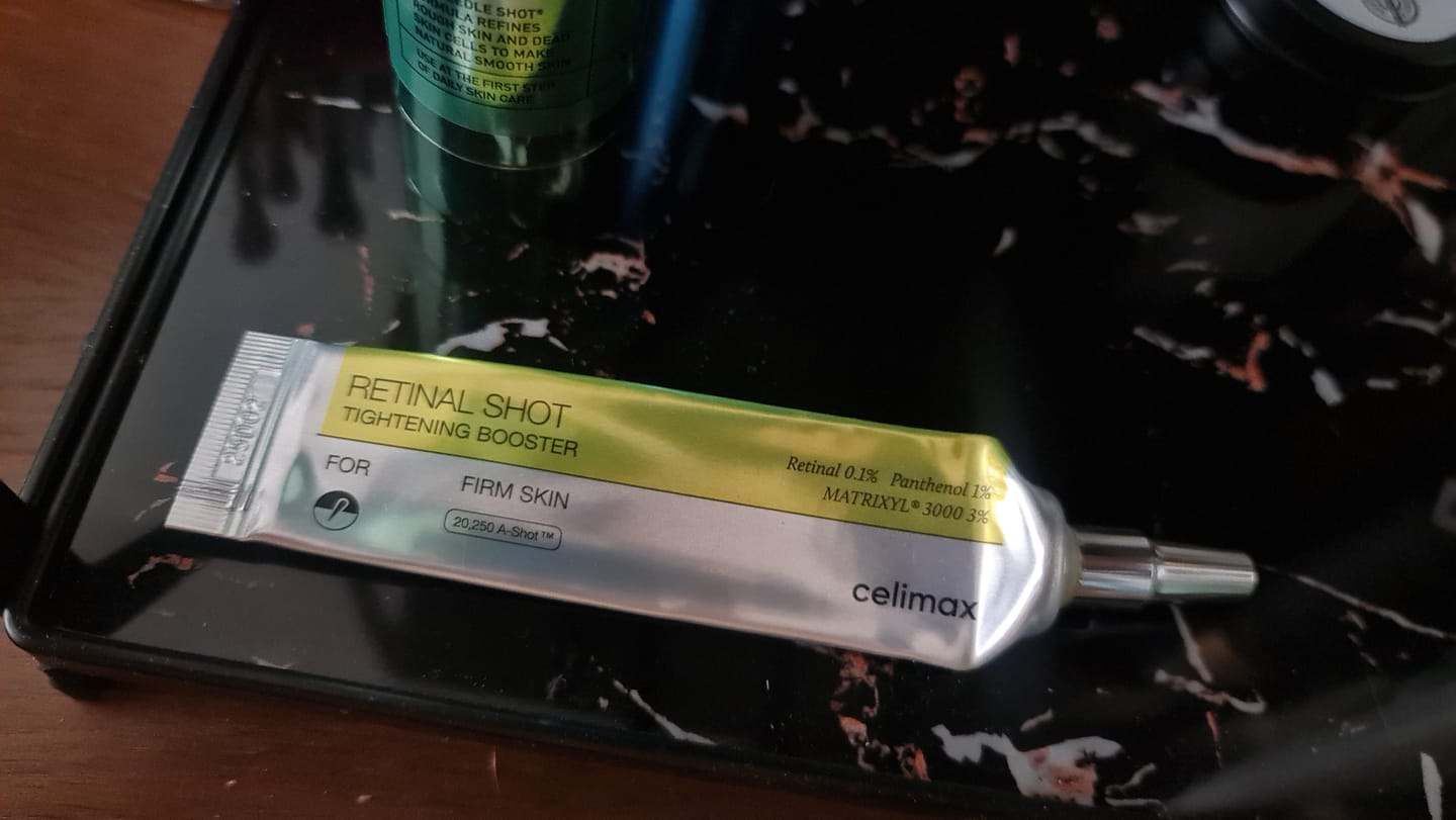 Customer photo review of Liftinga efektu piešķirošs krēms-būsteris ar retinālu Celimax THE -A Retinal Shot Tightening Booster