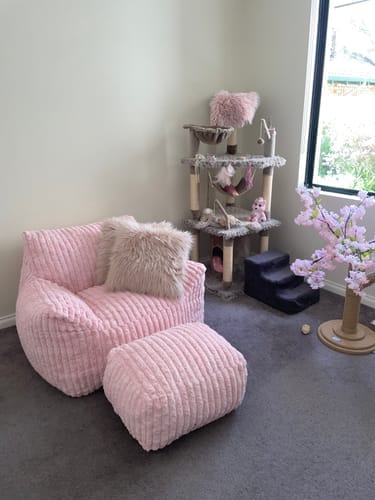 Customer photo review of DODO LOUNGE CHAIR - CHANNEL CORD SOFT CAROL
