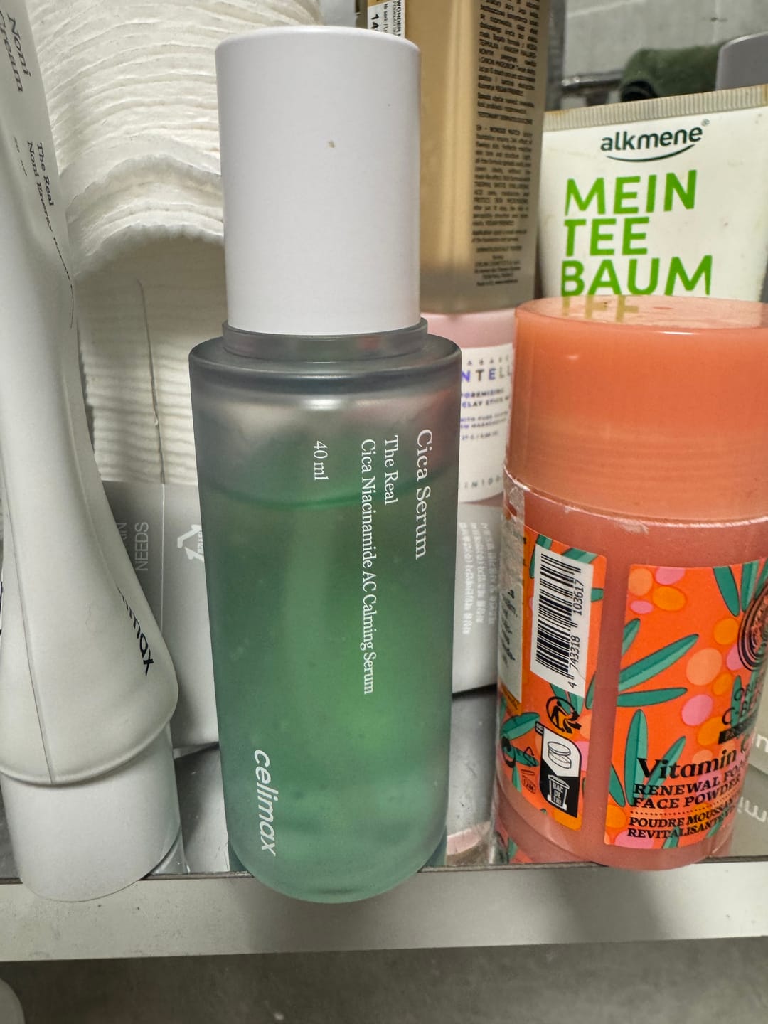 Customer photo review of Nomierinošs serums ar centellu un 5% niacinamīdu Celimax Cica Niacinamide AC Calming Serum