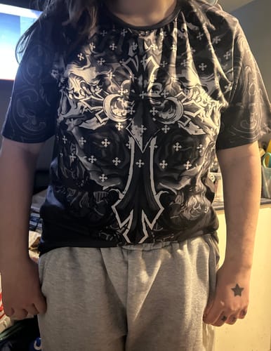 Customer photo review of 'SALVATION' TEE