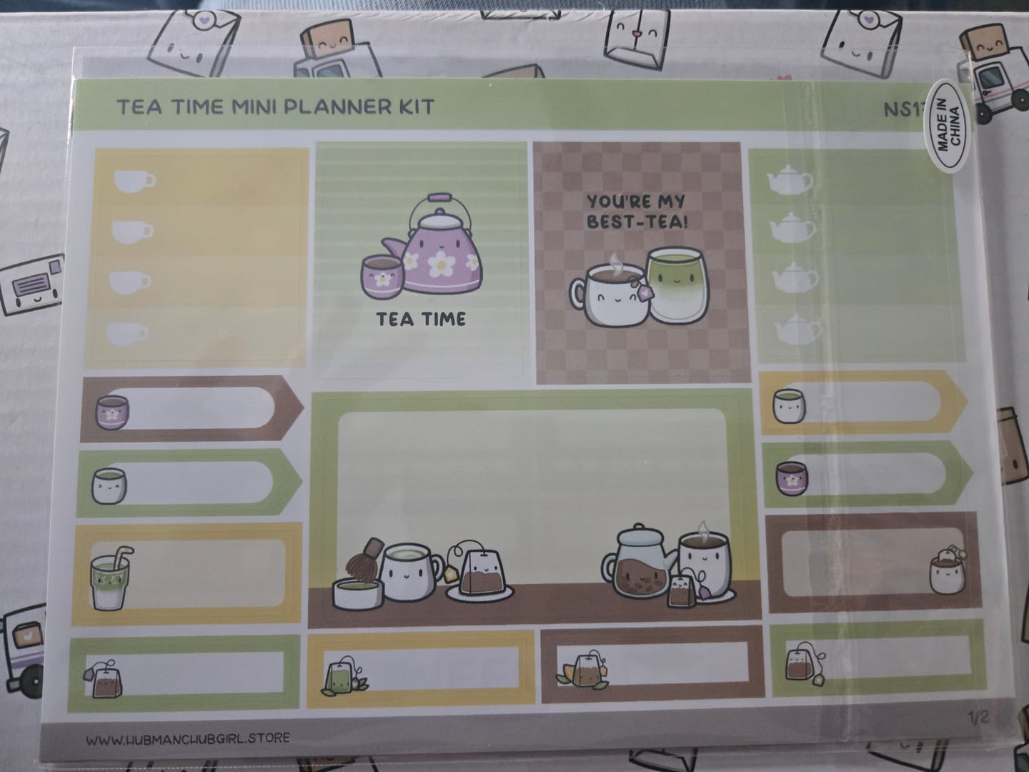 Customer photo review of Tea Time Mini Planner Kit (Set of 2)