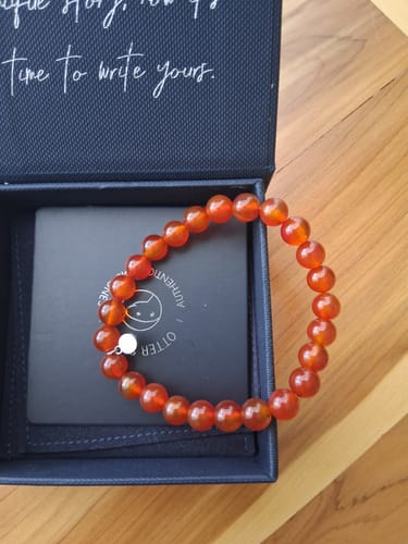 Customer photo review of Carnelian Bracelet