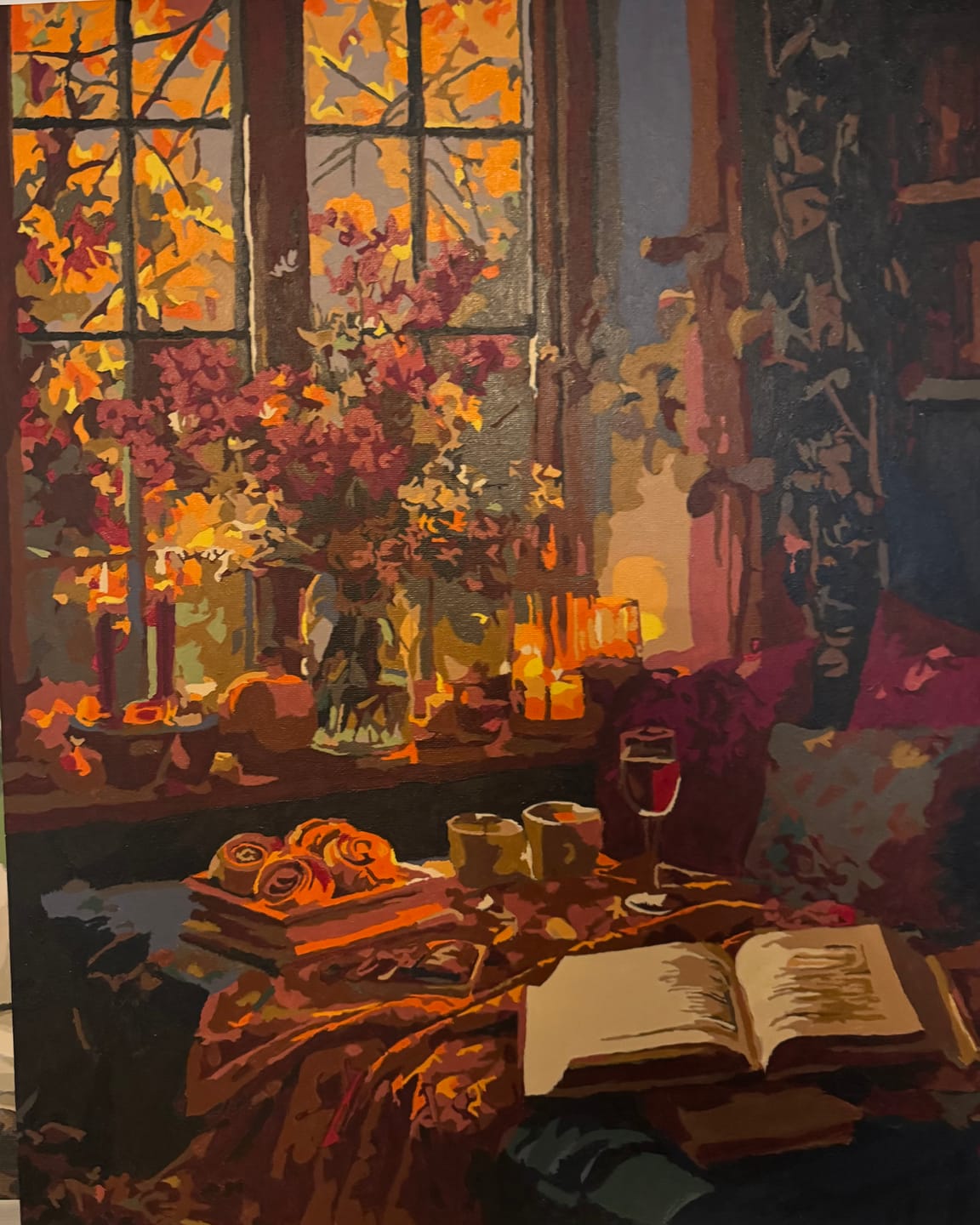 Customer photo review of Cozy evening | Paint by Number