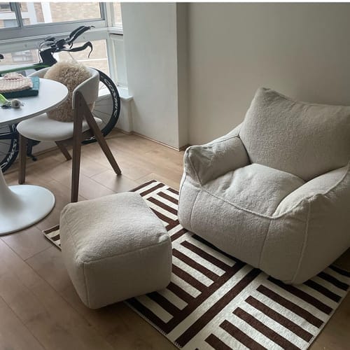 Customer photo review of DODO BEAN BAG - TEDDY FLEECE CREAM