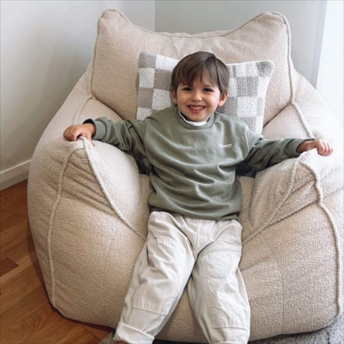 Customer photo review of DODO BEAN BAG - TEDDY FLEECE CREAM