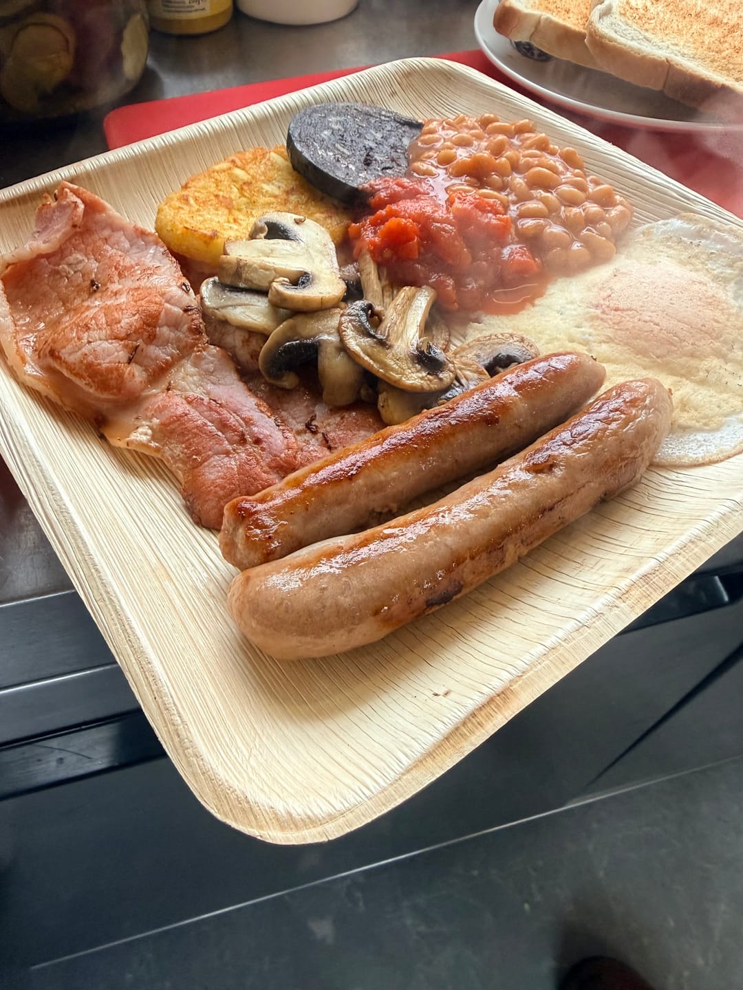 Customer photo review of 10" (25cm) Square Compostable Palm Leaf Plates
