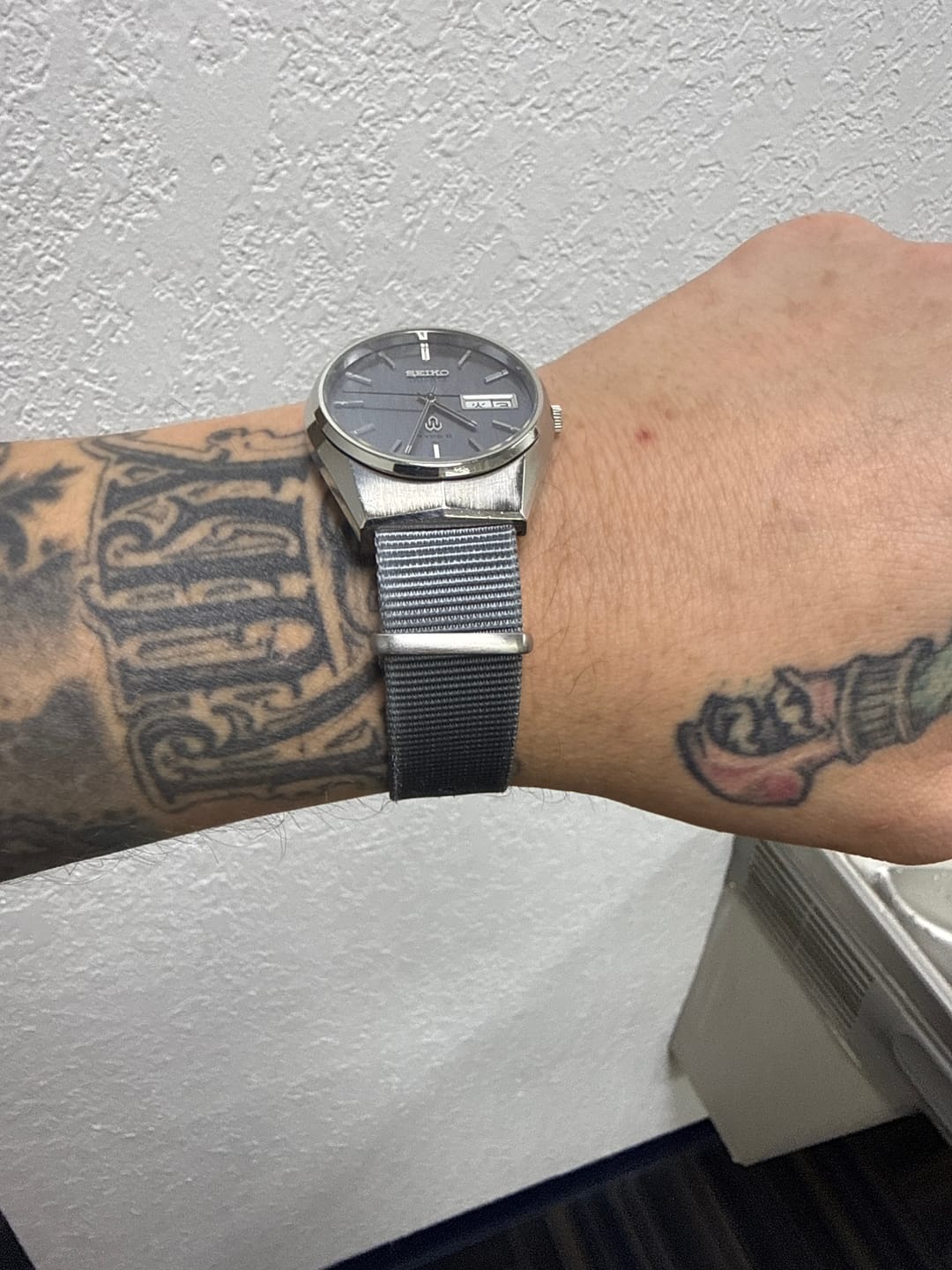 Customer photo review of Steel Blue Nylon Single-Piece