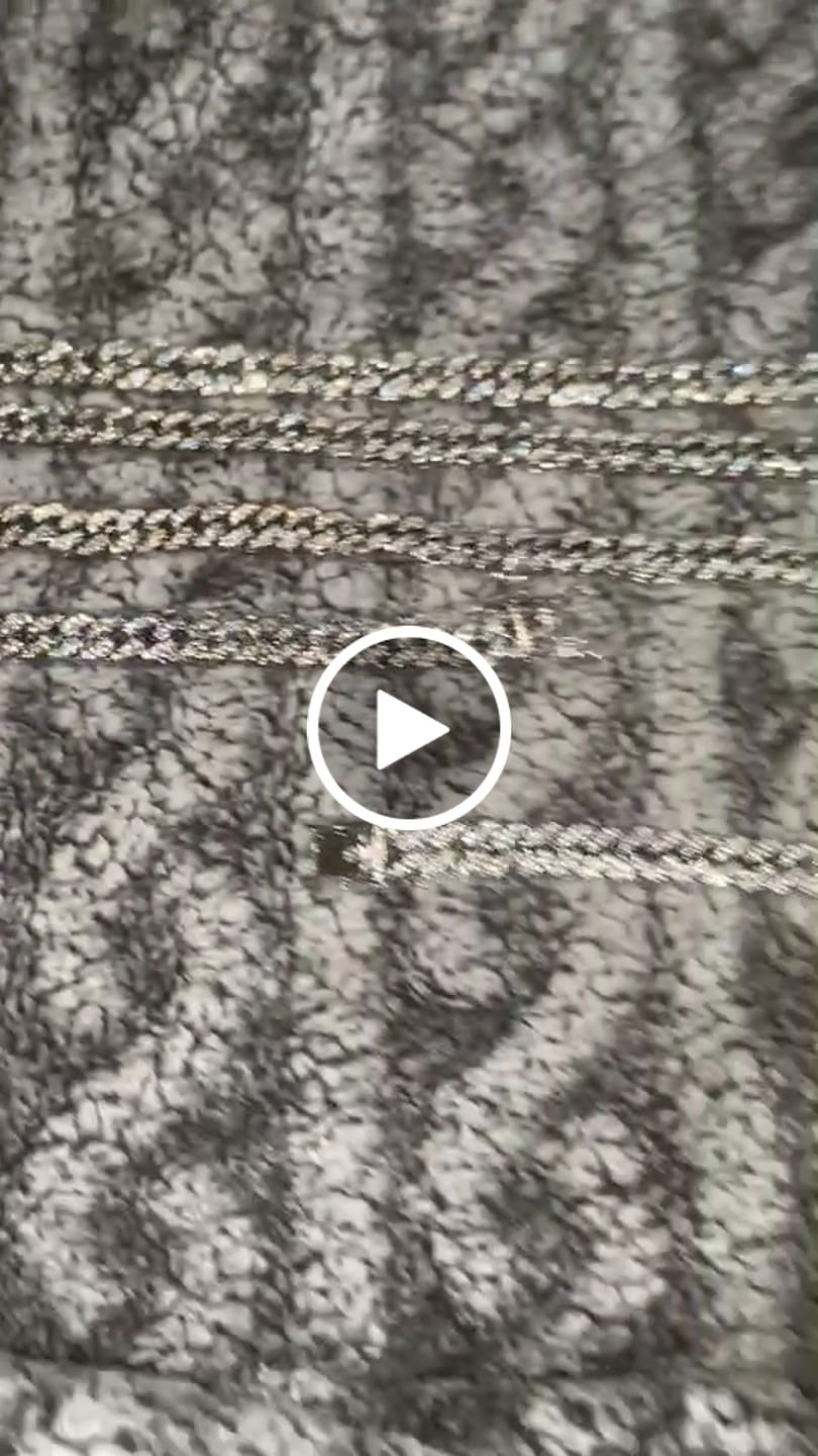 Customer video review of 12.5mm Cuban Chain + Bracelet - White Gold