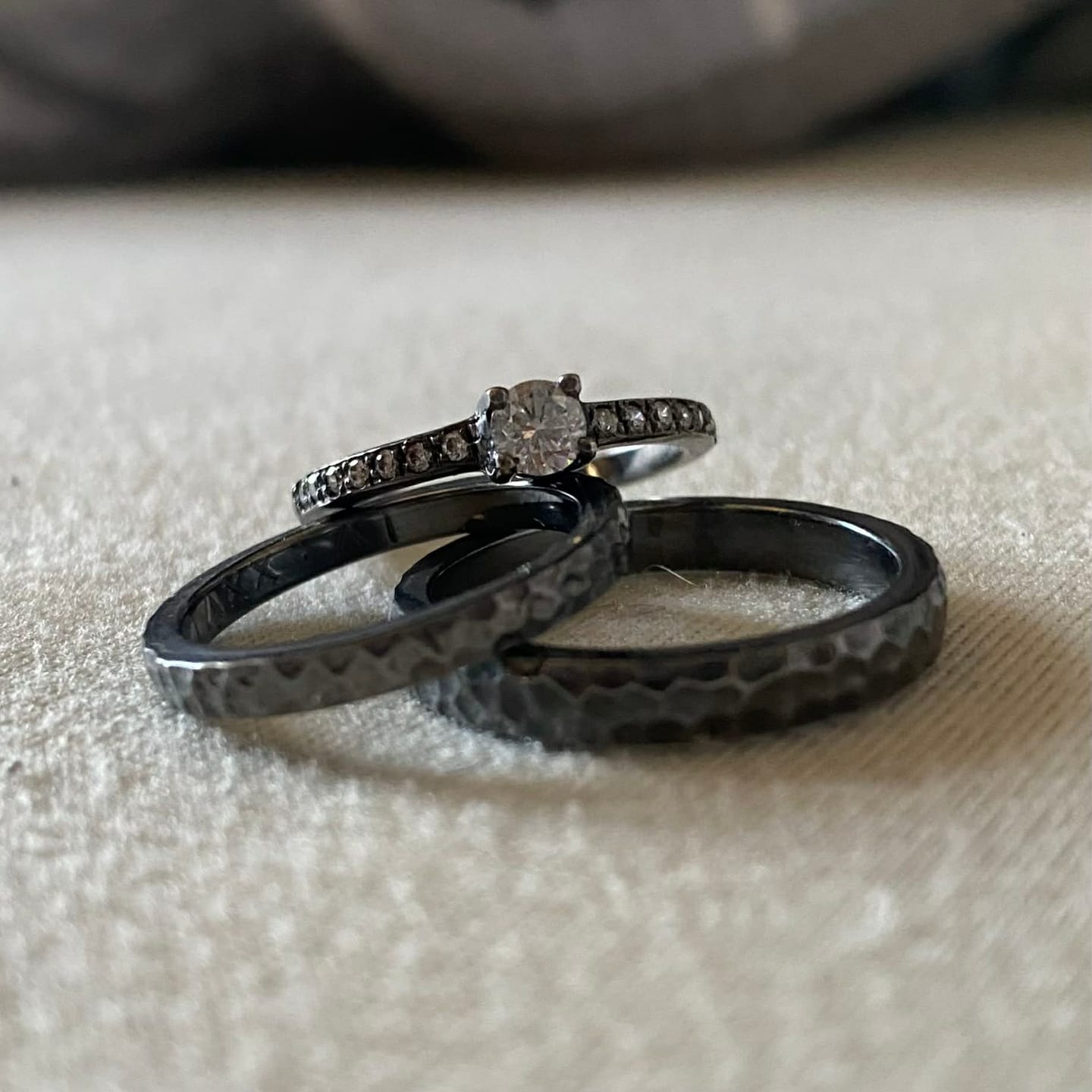 Customer photo review of .30ct Navigli Engagement Ring