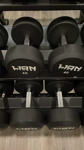 Customer photo review of Haltères Commerciaux Ronds Lion Fitness (Vendus à l'unité)