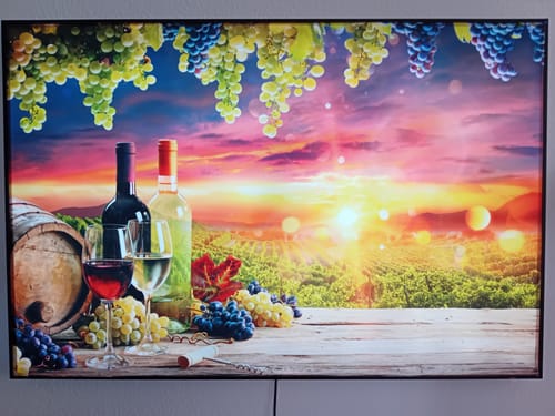 Customer photo review of Wechselmotiv | Weinreben im Abendlicht | Querformat