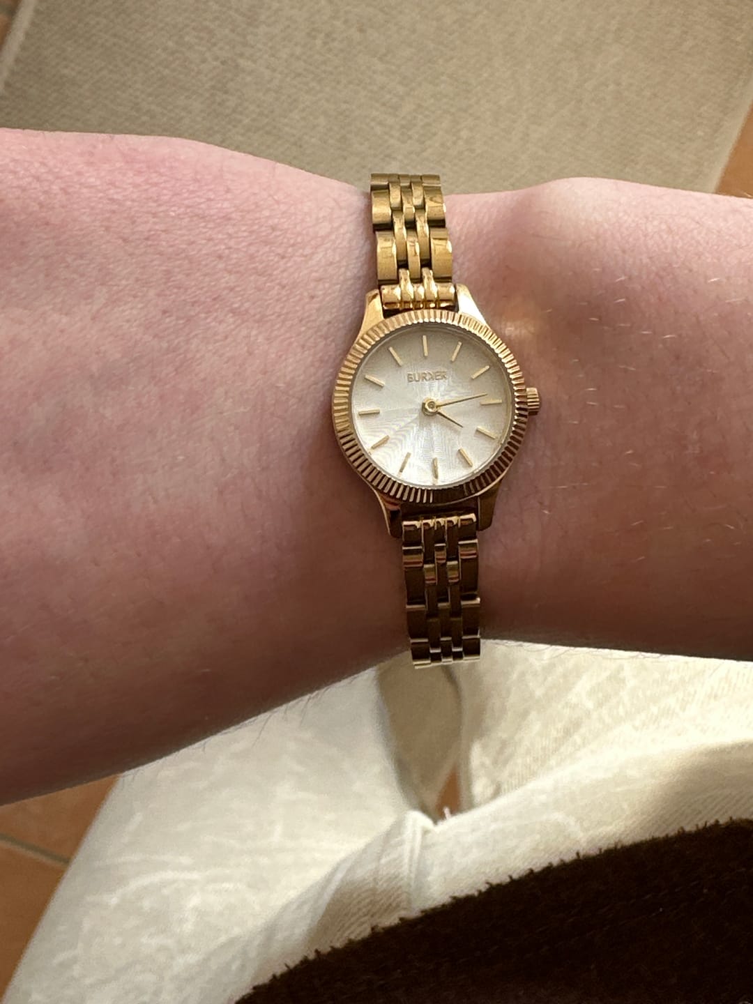 Customer photo review of Sophie Gold White