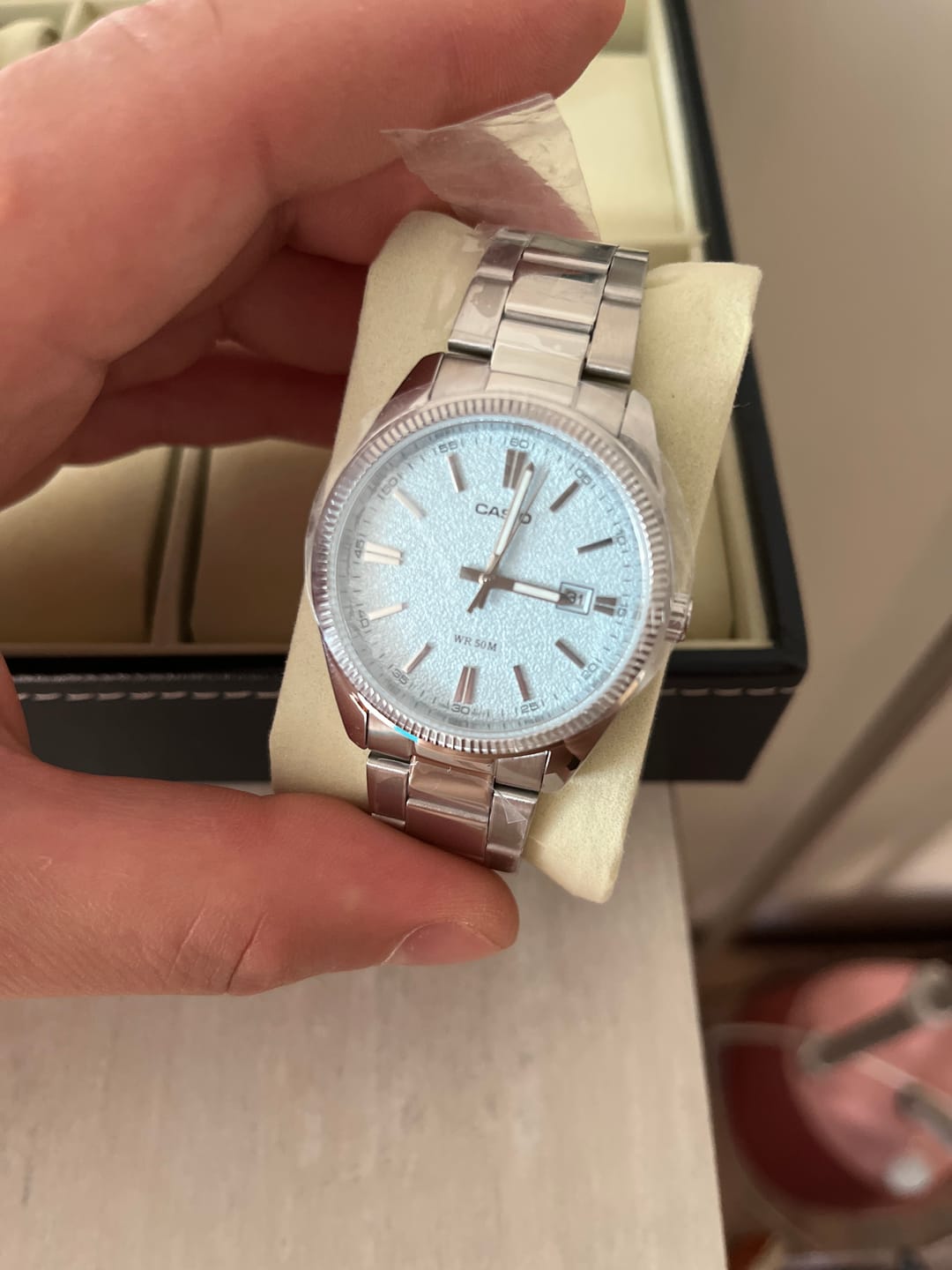 Customer photo review of Reloj Casio Análogo MTP-1302DA-2A2 Celeste 38,5mm