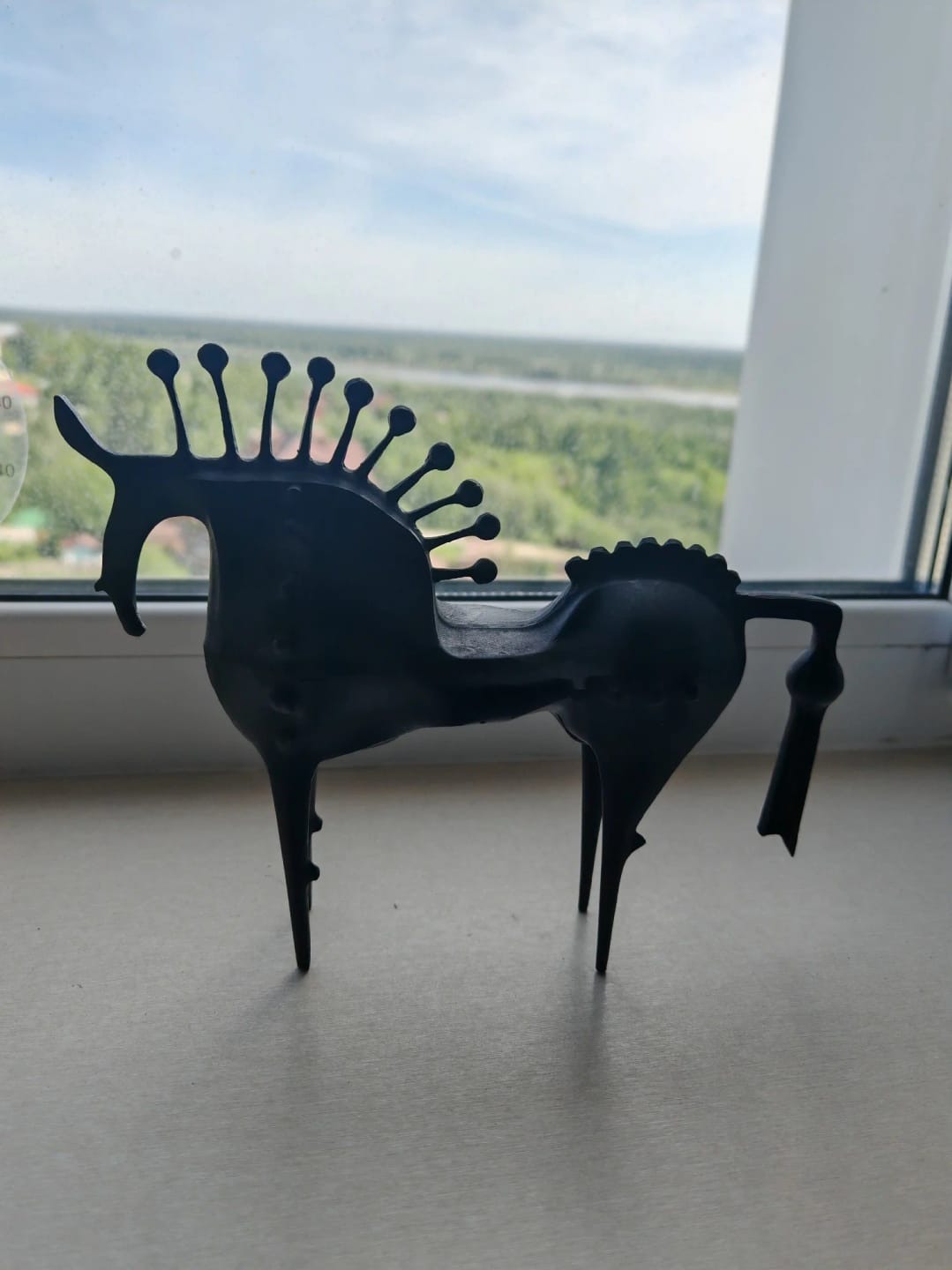 Customer photo review of Shadow Stallion Metal Statue