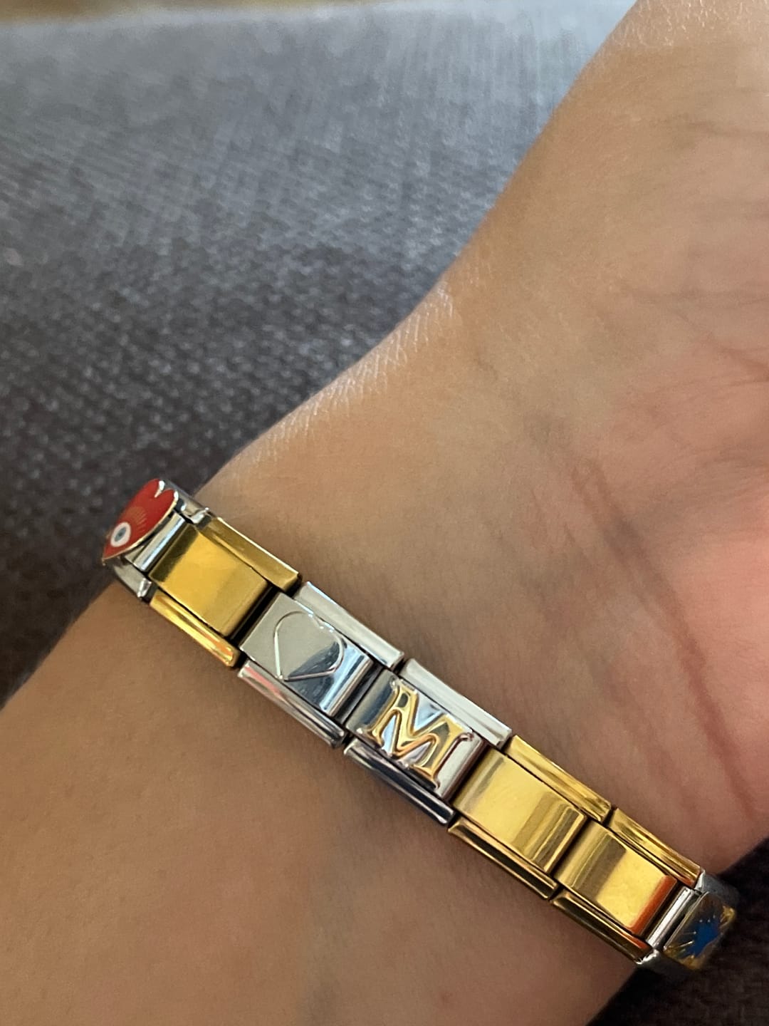 Customer photo review of Charm Letra M