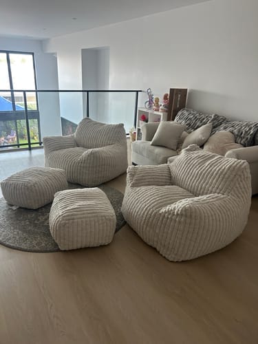 Customer photo review of DODO LOUNGE CHAIR - CHANNEL CORD FROSTED GRAY