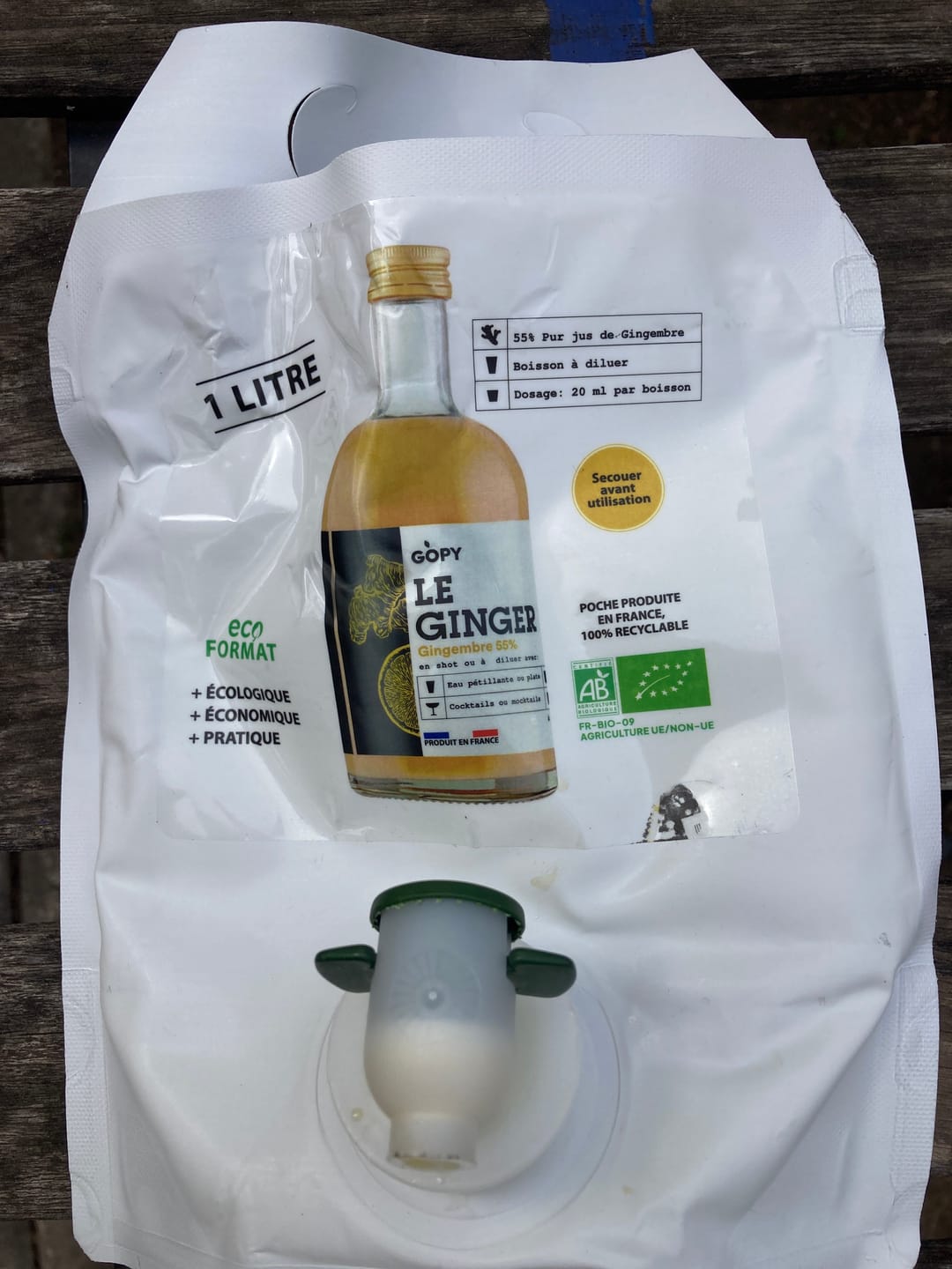 Customer photo review of Le Ginger Classique Pouch 1 litre