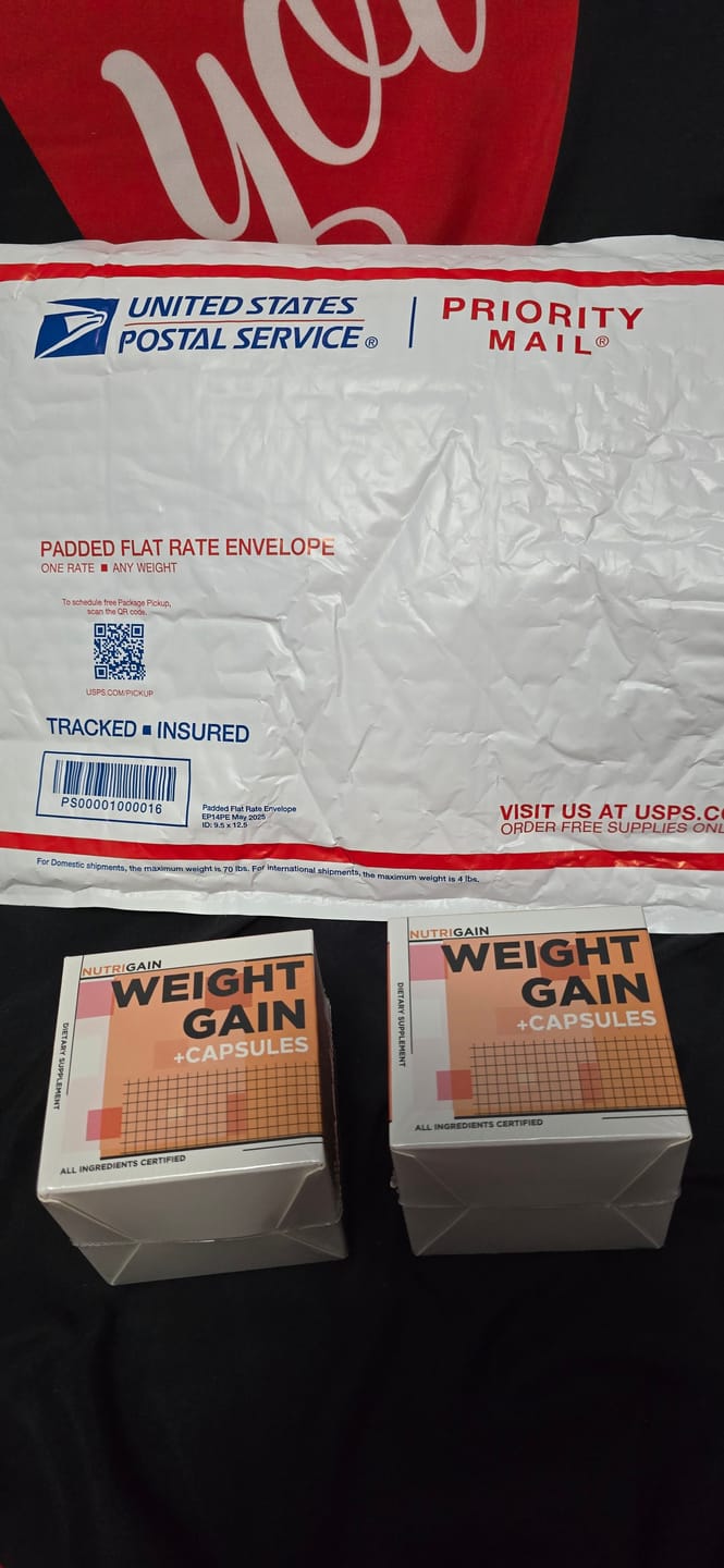 Customer photo review of Nutrigain Weight Gain Capsules