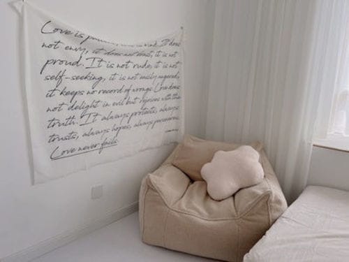 Customer photo review of DODO BEAN BAG - TEDDY FLEECE BEIGE