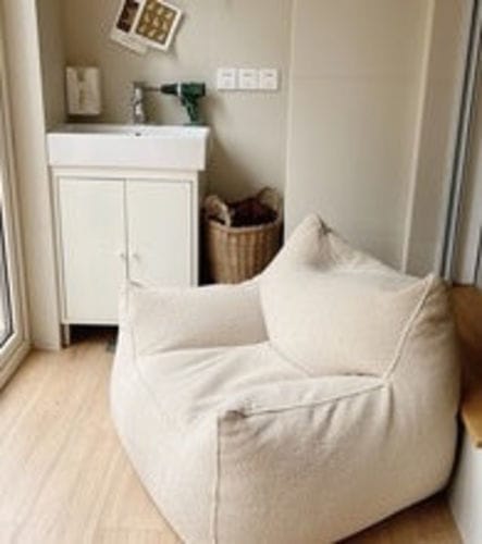 Customer photo review of DODO BEAN BAG - TEDDY FLEECE CREAM