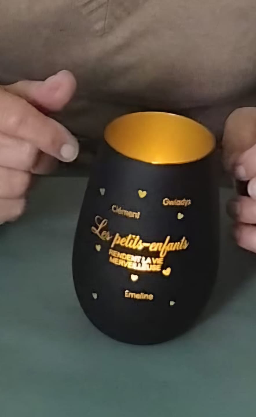 Customer photo review of Les petits-enfants - Grands-parents-Photophore