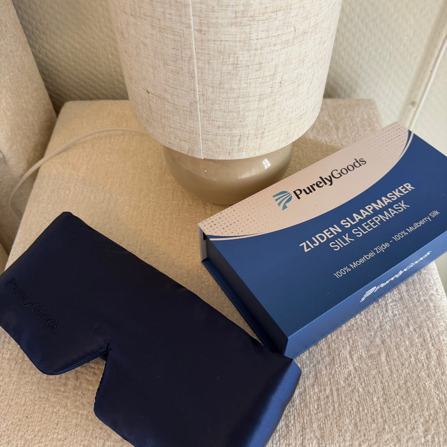 Customer photo review of PurelyGoods Zijden Slaapmasker