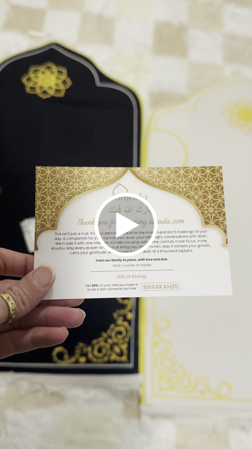 Customer video review of Couple's Padded Prayer Mat (Set of 2)