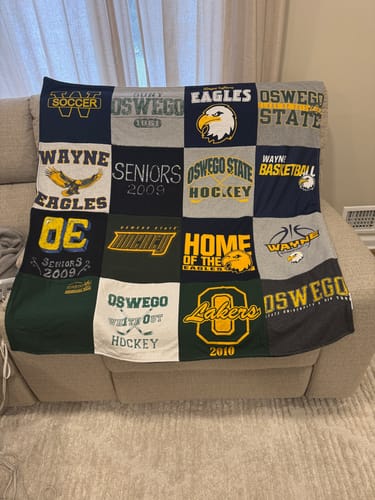 Customer photo review of Classic T-Shirt Blanket