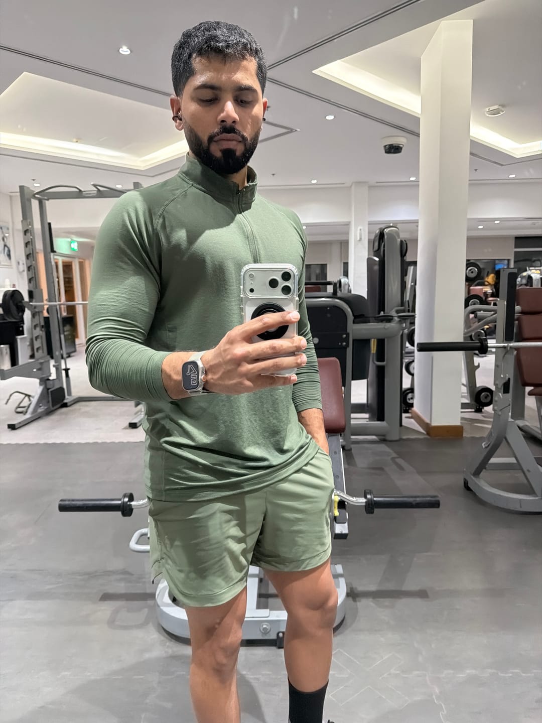 Customer photo review of Fitted Performance Quarter Zip