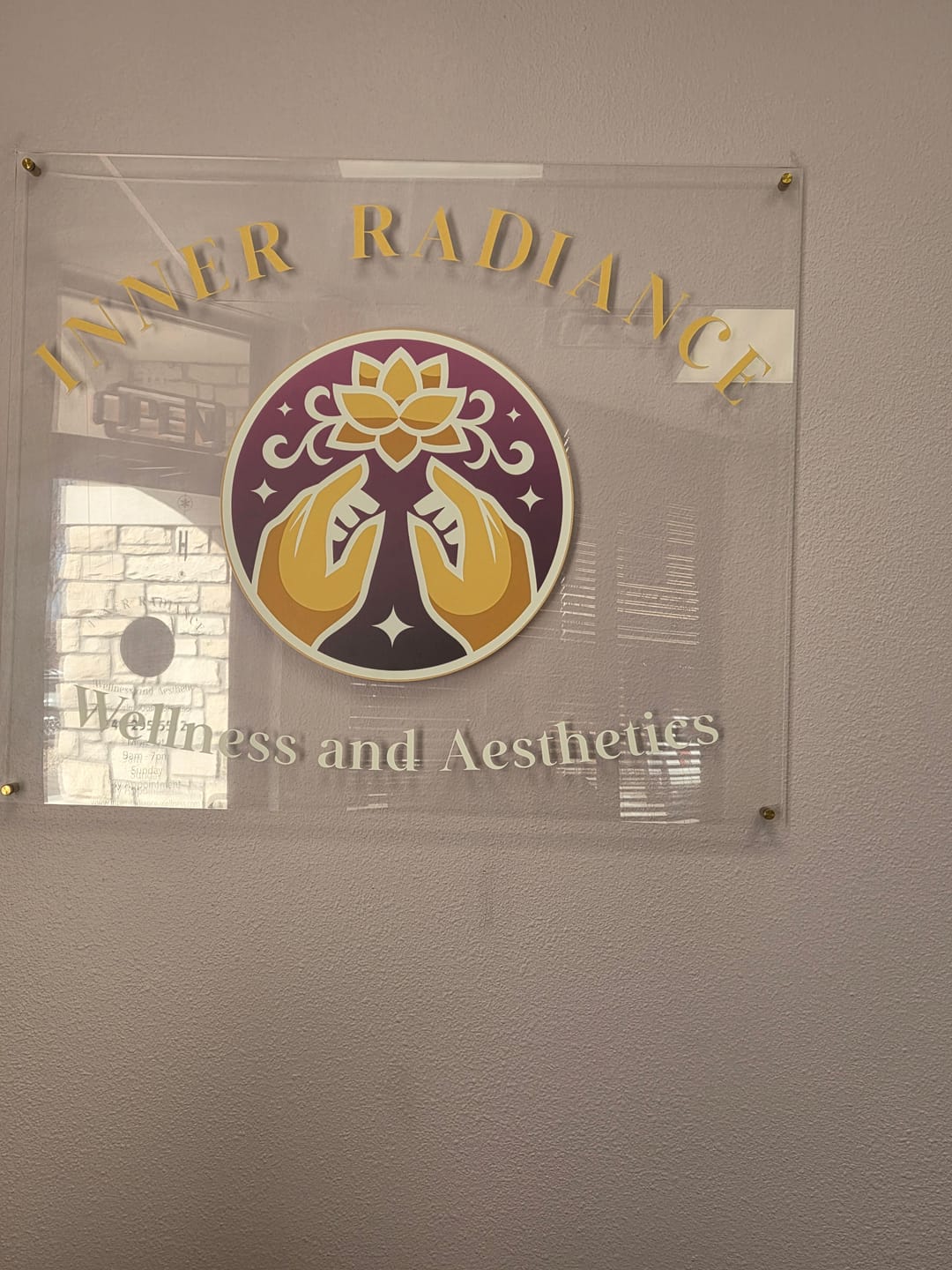 Customer photo review of Custom Acrylic Sign For Rachel