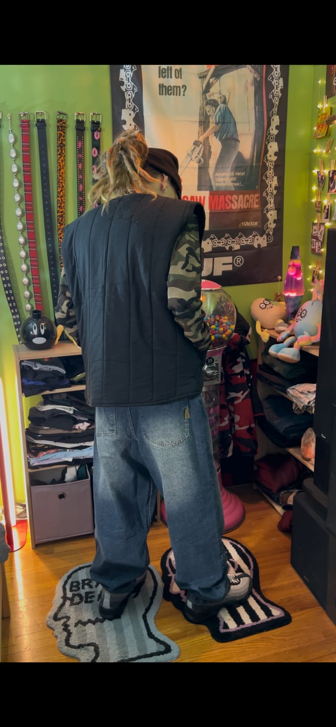 Customer photo review of DENIM PANT | FROST