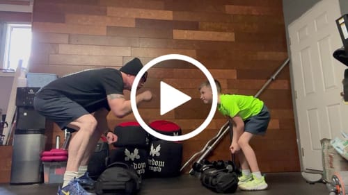 Customer video review of Training Sandbag