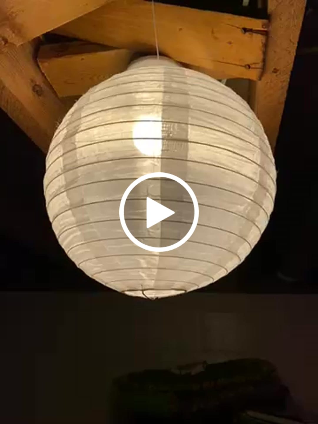 Customer video review of 12" White Shimmering Nylon Lantern, Even Ribbing, Durable, Hanging