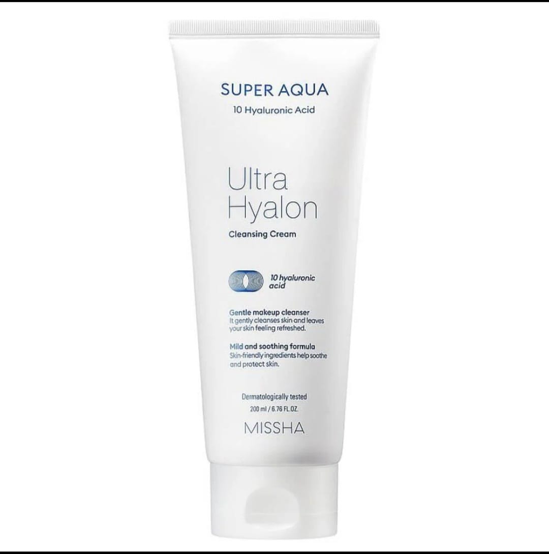Customer photo review of Krēmveida putas ādas attīrīšanai ar hialuronskābi Missha Super Aqua Ultra Hyalron Cleansing Cream