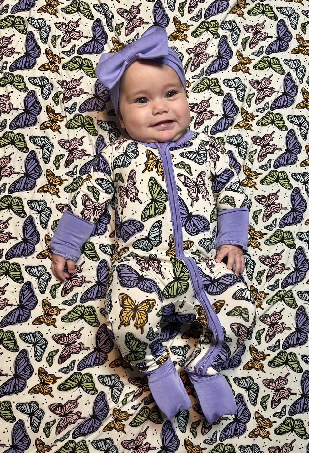 Customer photo review of Butterfly Bamboo Zippy