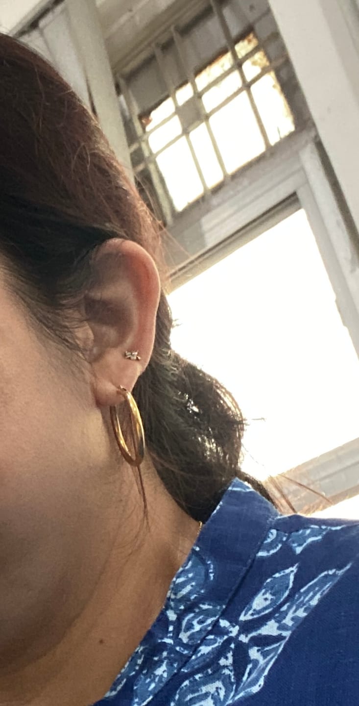 Customer photo review of Golden Halo Hoops