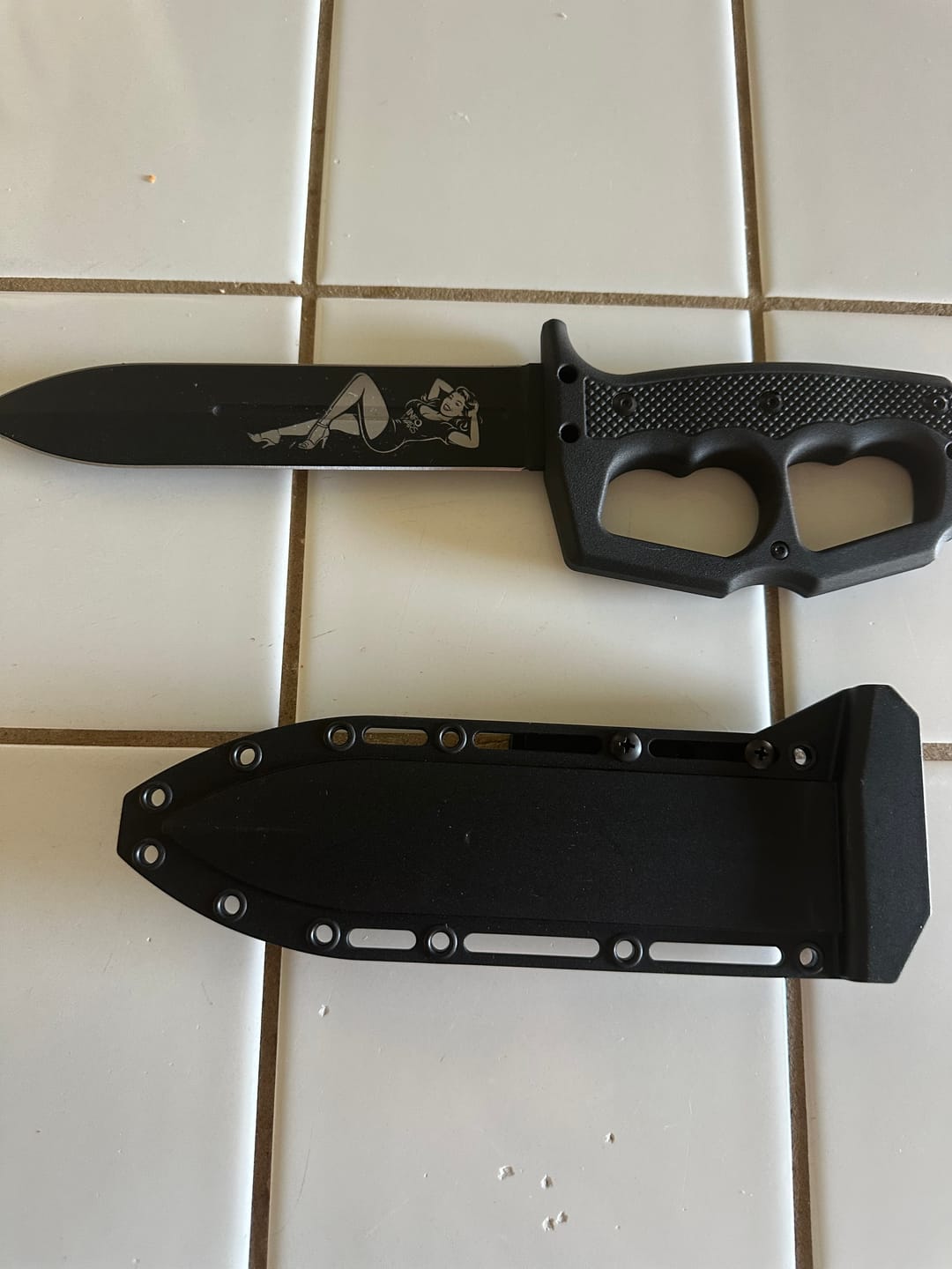 Customer photo review of Life Is Fiery With It's Beauty Trench War Dagger