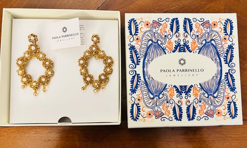 Customer photo review of Orecchini Pausini perle