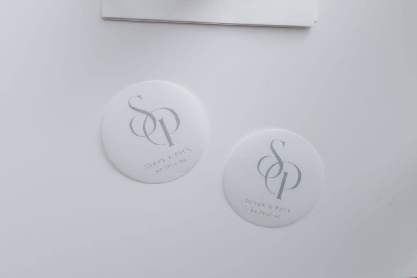 Customer photo review of Personalized Edible Monogram Drink Toppers - Custom Cocktail Garnishes