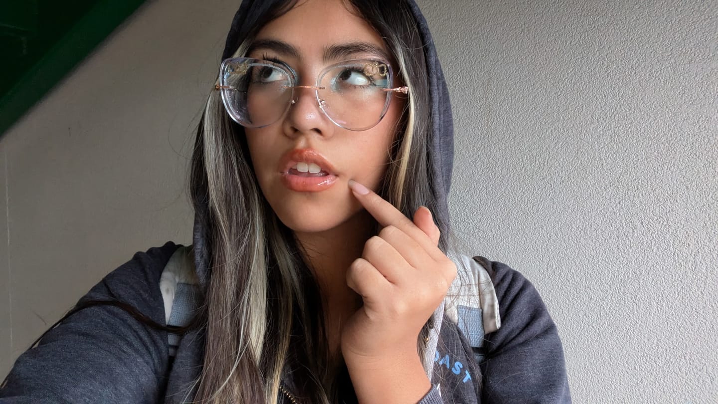 Customer photo review of Kitty Eyeglasses