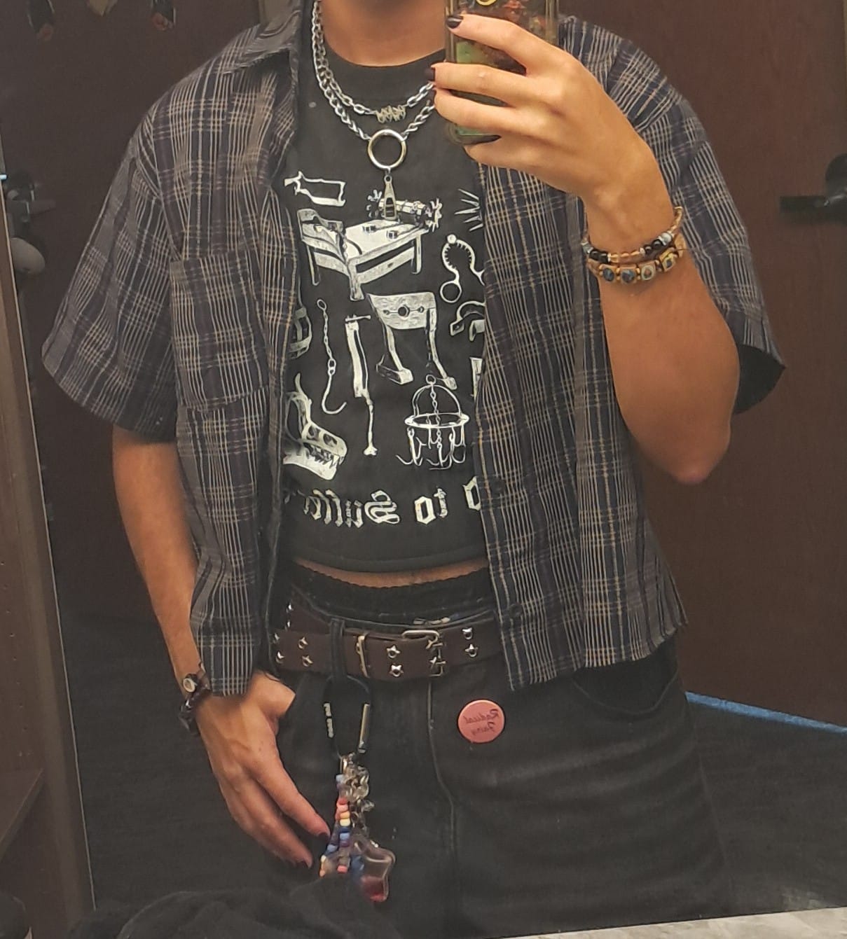 Customer photo review of Bound to Suffer Oversized Tee