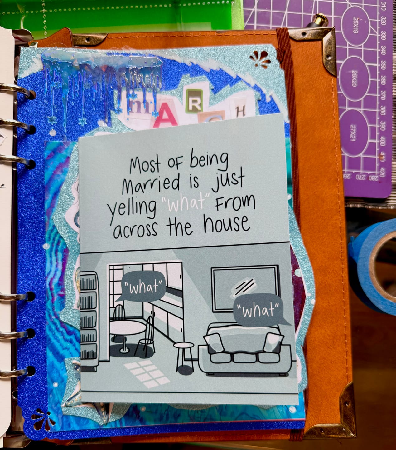 Customer photo review of Most of being married is just yelling 'what' from across the house
