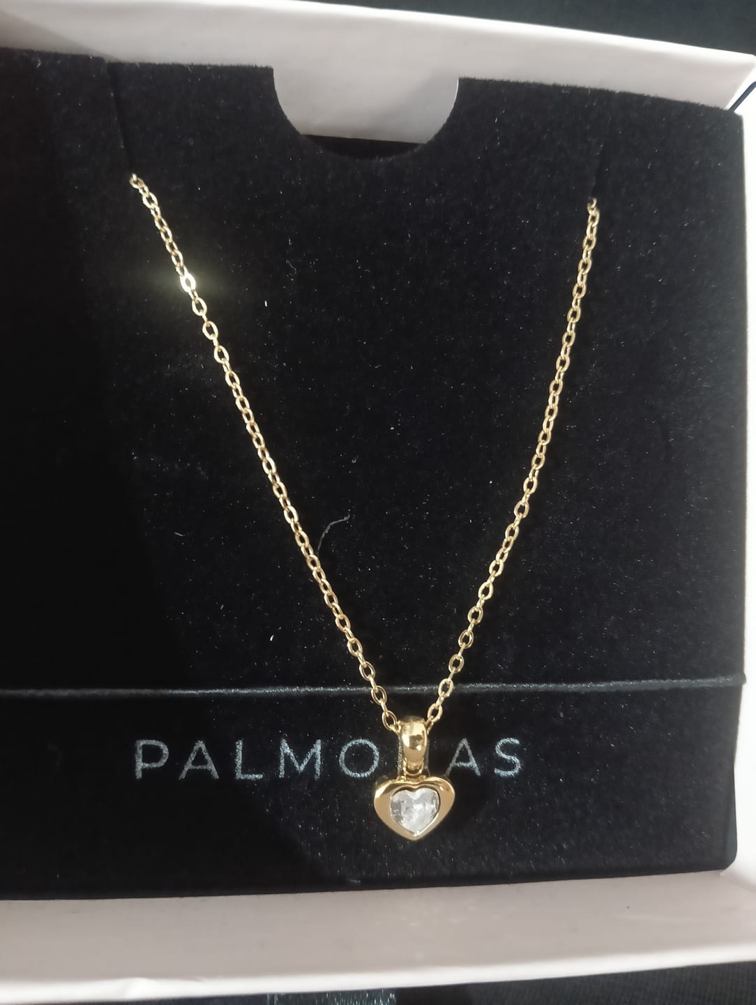 Customer photo review of Twin Glow Heart Necklace